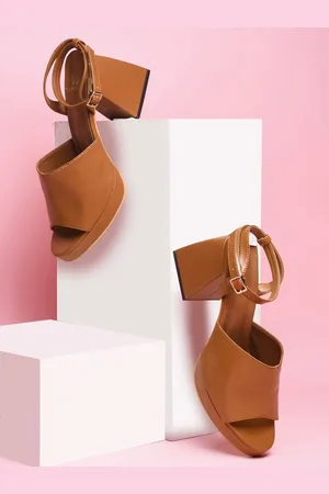 THE WHITE POLE Women Block Heels with Buckles