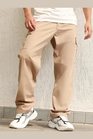 Hubberholme Men Relaxed Straight Leg Fit Cargo Trousers