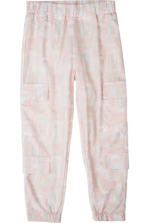 Gini and Jony Girls Printed Cotton Mid-rise Joggers