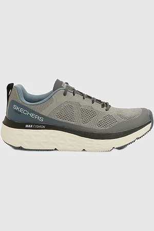 Skechers Men Max Cushioning Delta Grey Running Non-Marking Shoes