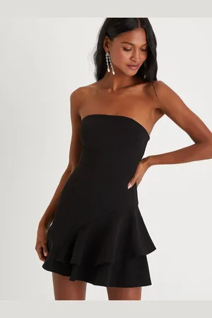 Rare Fashion Women Strapless Fit & Flare Mini Dress