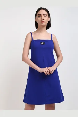 Calvin Klein Shoulder Straps A-Line Dress