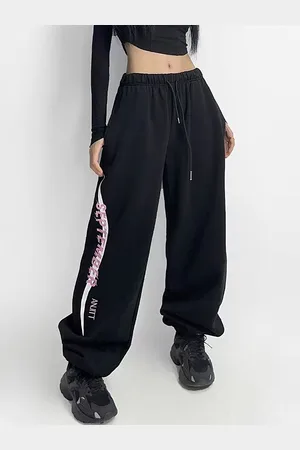 LULU & SKY Women Printed Loose Fit MId-Rise Regular Trousers