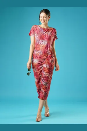 Globus Printed Sheath Midi Dress