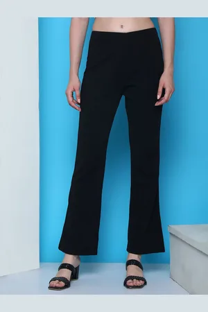 BAESD Women Flared High-Rise Trousers