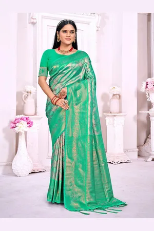 Ishin Zari Woven Tassel Saree With Blouse
