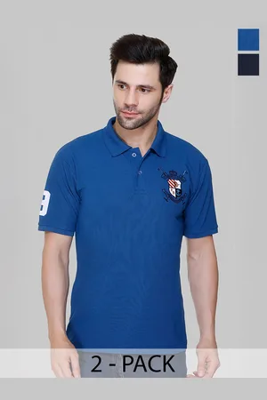 Flossberry Men 2 Polo Collar Applique T-shirt
