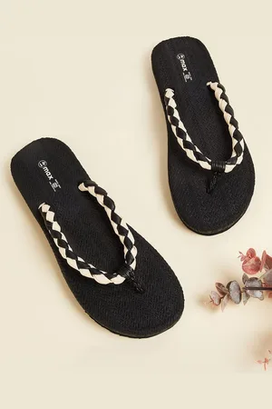 Max Collection Women Self Design Thong Flip-Flops