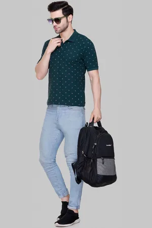 Flossberry Men Conversational Printed Polo Collar T-shirt