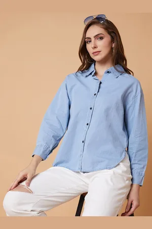SHOWOFF Women Standard Slim Fit Opaque Casual Shirt