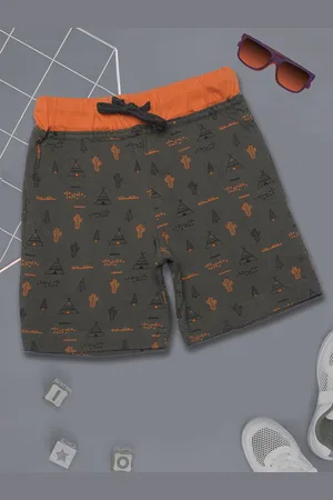 Dollar Champion Boys Printed Cotton Regular Fit Shorts