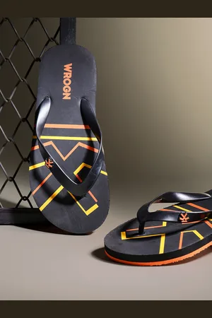 WROGN Men Brand Logo Printed Thong Flip-Flops