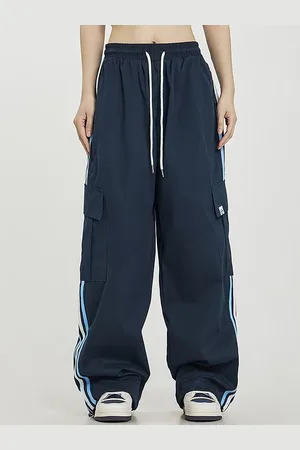 LULU & SKY Women Solid Straight Fit Mid-Rise Regular Trousers