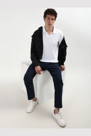 Calvin Klein Men Solid Polo Collar Organic Cotton Slim Fit T-Shirt