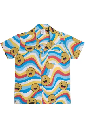 YK Boys Classic Opaque Printed Casual Shirt