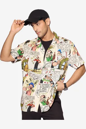 The Souled Store Men Graphic Opaque Printed Casual Shirt