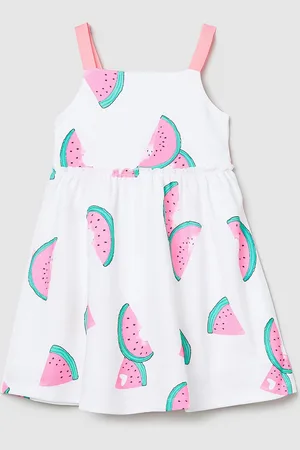 Max Collection Girls Printed A-Line Dress