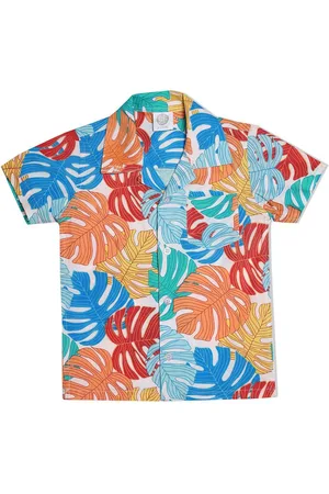 YK Boys Classic Floral Opaque Printed Casual Shirt