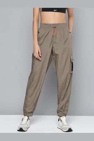 Reebok Women Taupe MYT Woven Solid Cargo Joggers