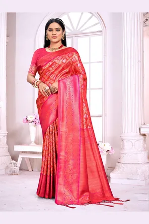 Ishin Zari Woven Tassel Saree With Blouse