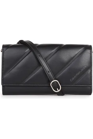 Calvin Klein Women Geometric Quilted PU Two Fold Wallet