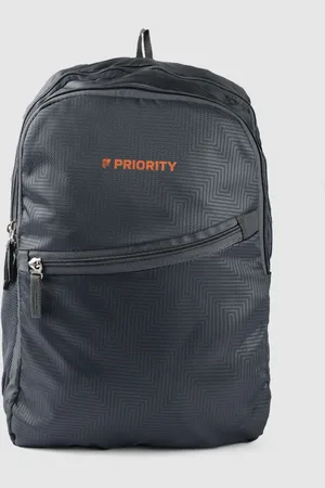 Priority Unisex Geometric Printed Backpack-27L