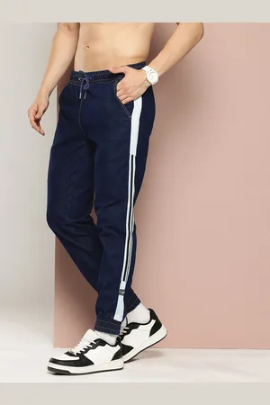 HARVARD Men Side Stripe Detail Jogger Style Jeans