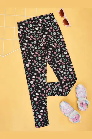 Pantaloons Girls Printed Mid Rise Track Pants