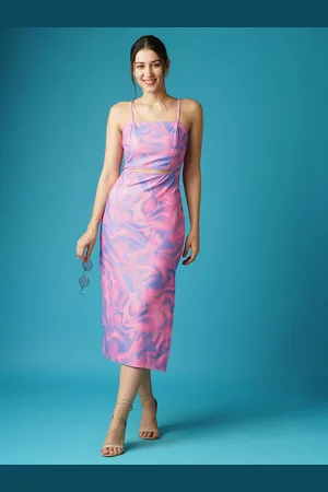 Globus Printed Sleeveless Sheath Midi Dress