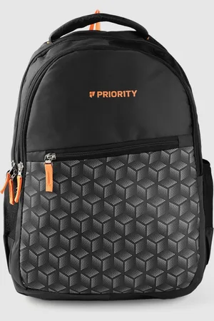 Priority Unisex Geometric Printed Laptop Backpack-38L