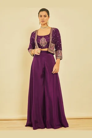 Soch Embellished Top & Palazzo Co-Ord Set
