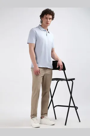 Calvin Klein Men Polo Collar Solid T-shirt