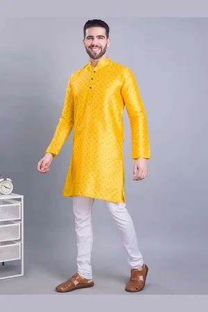 SHIWAM ETHNIX Mandarin Collar Printed Regular Straight Kurta with Pyjamas