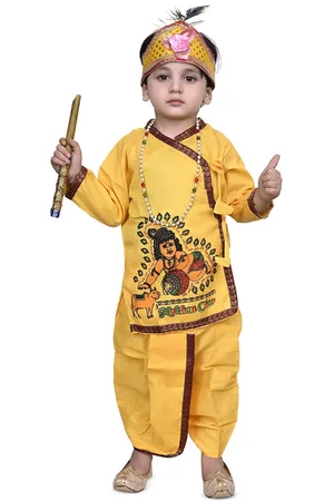 BAESD Boys Krishna Costume Clothing Set