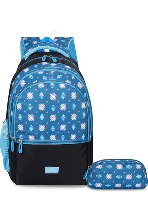 THE CLOWNFISH Edutrek Kids Printed Medium Backpack with Zip Pouch