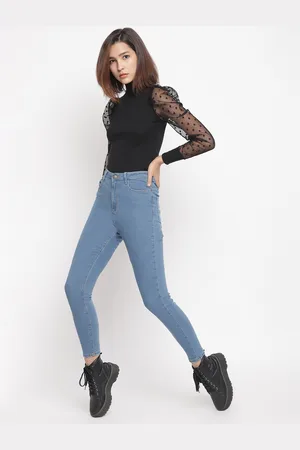 Belliskey Women Blue Super Skinny Fit High-Rise Clean Look Jeans
