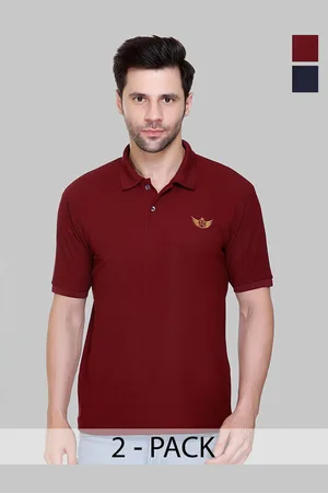 Flossberry Men 2 Polo Collar Applique T-shirt