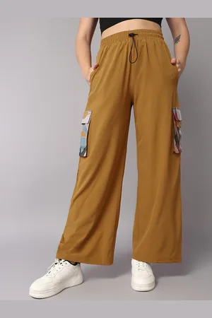 Roadster The Lifestyle Co. Losse Fit Baggy Track Pants with Printed Cargo Pocket Detail