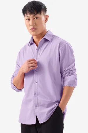 The Souled Store Men Solid Cotton Opaque Casual Shirt