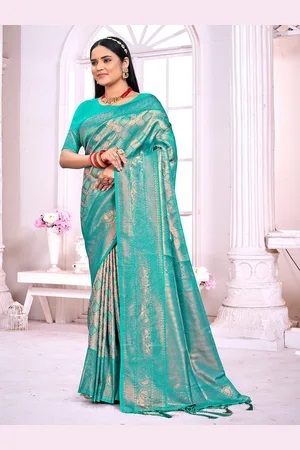 Ishin Zari Woven Tassel Saree with Blouse