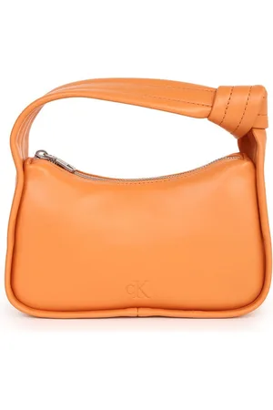 Calvin Klein Women Structured Handheld Bag with Bow Detail