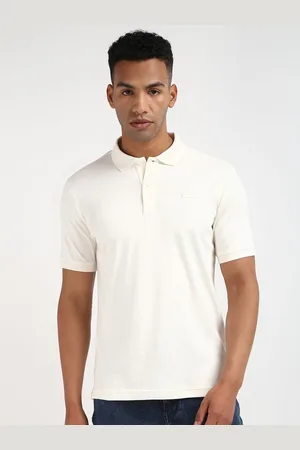 Calvin Klein Men Solid Polo Collar Cotton T-shirt