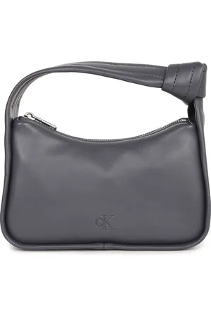 Calvin Klein PU Structured Hobo Bag with Tasselled