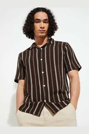 Max Collection URB_N Men Cotton Striped Regular Fit Shirt