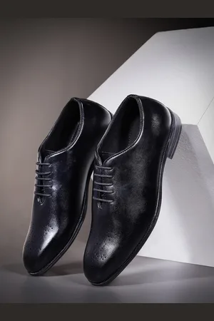 Invictus Men Perforated Detail Formal Oxfords