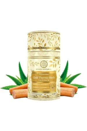 Khadi Natural Gold Thermo Herb Face Pack To Remove Dead Skin Cells - 100g