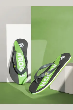 WROGN Men Printed Thong Flip-Flops