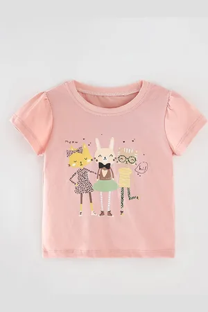 Stylecast Girls Graphic Print Round Neck T-shirt