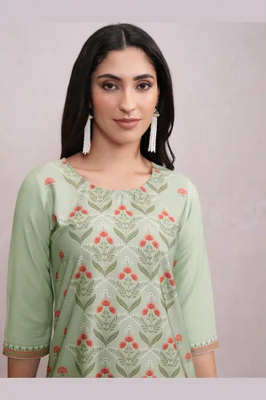 Ketch Women Ethnic Motifs Embroidered Flared Sleeves Sequinned Kurta