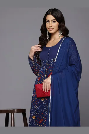 Varanga Bandhani Printed Georgette Anarkali Kurta